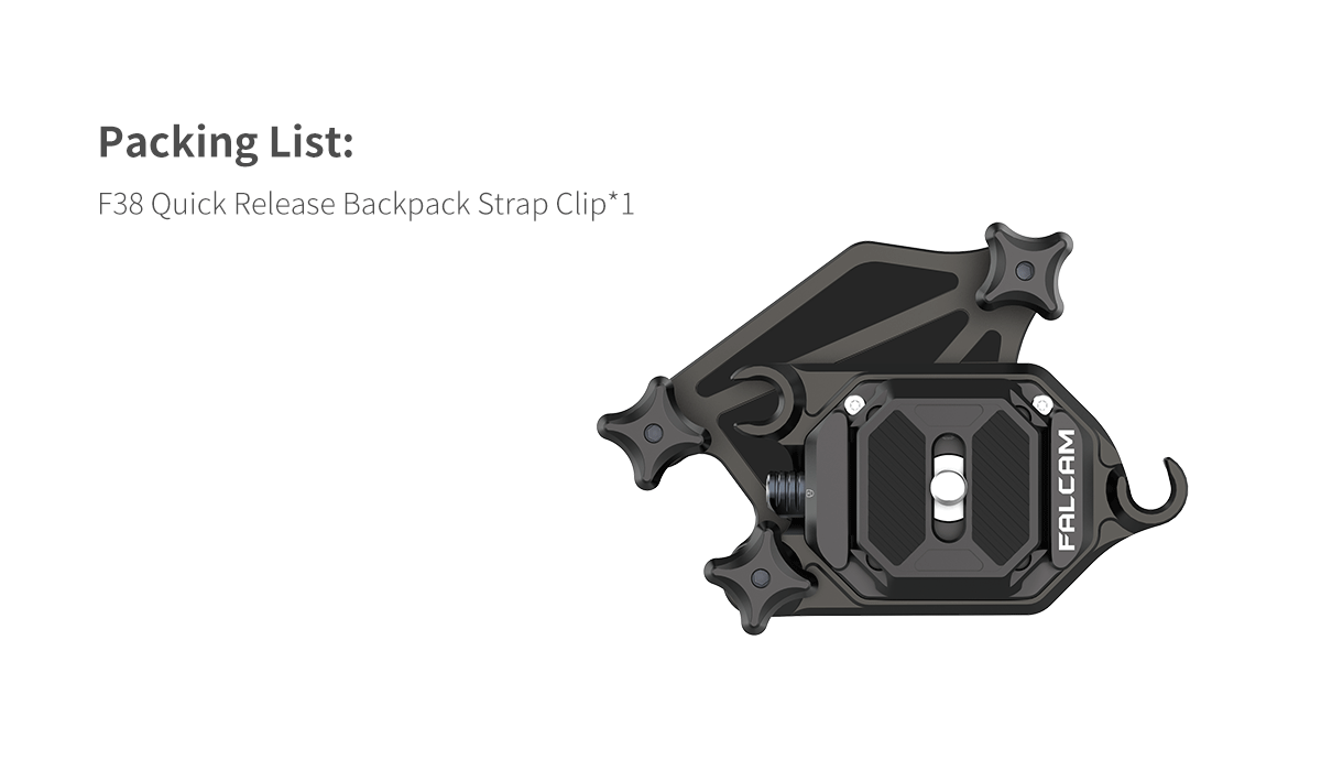 Falcam F38 Quick Release Backpack Strap Clip